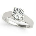 thumbnail image 1 of 14k Gold Antique Solitaire Round Diamond Engmt Ring 1 cttw SZ 4.5, 1 of 3