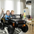 thumbnail image 3 of EastVita 24V Kids 2 Seater Ride On Truck Car Electric Vehicles w/Remote Control, 4-Wheeler Suspension, 4x55W Powerful Engine, 4WD Battery Powered, 3 Speeds, LED Lights, 3 of 9