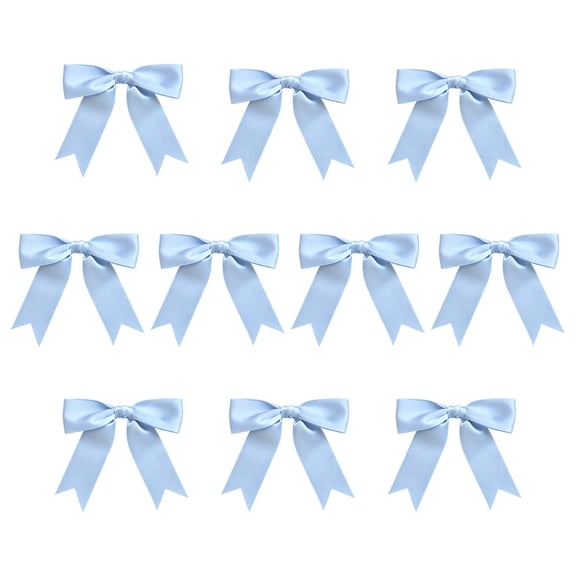 Dvumao 10 Pack Satin Bow Decorations, 6 Inch Ribbon Bows for Gift Wrapping and Party, Self Adhesive