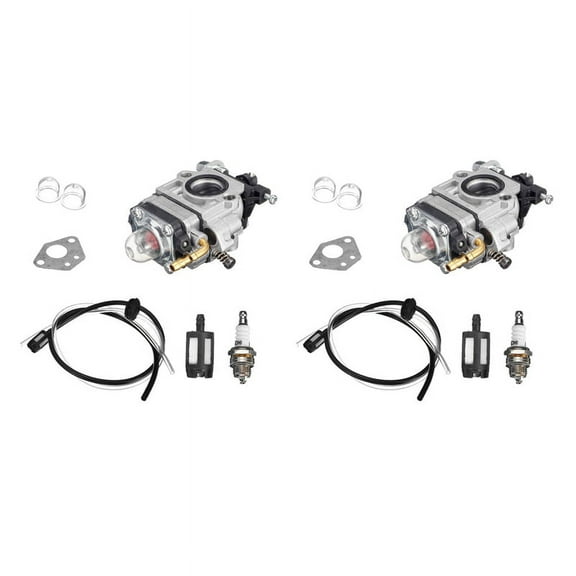 2X Motorcycle Carburetor 15mm 2 Stroke Carburettor for 43Cc 47Cc 49Cc 50Cc 52Cc Scooter ATV Dirt Bike Lawn Mower