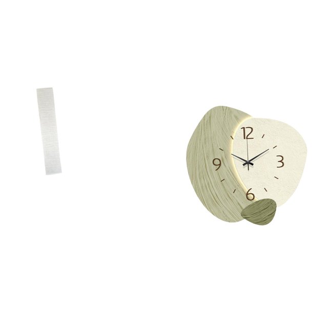 Pantalla De Lámpara De Pie Para Sala De Estar Y Reloj De Pared Silencioso De Dibujos Animados, Cubierta Decorativa Sencilla Para Cocina, Oficina, Decoración De Estilo Rústico.