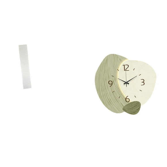 Pantalla De Lámpara De Pie Para Sala De Estar Y Reloj De Pared Silencioso De Dibujos Animados, Cubierta Decorativa Sencilla Para Cocina, Oficina, Decoración De Estilo Rústico.
