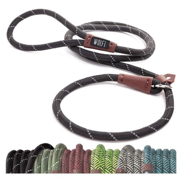 Wolfi Correa Para Perro Resistente Cómoda Entrenamiento negro 180 Wolfi Correa.V3