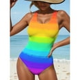 thumbnail image 1 of Maillot de Bain une Pièce Dégradé Arc-en-Ciel, 1 of 4