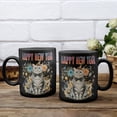 thumbnail image 3 of Happy New Year with American Shorthair Fireworks Holiday Xmas Winter 2025 Mug Cat Lover Kitten Owner Gifts Coffee Tea Cup - 00025, 3 of 4