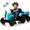 Blue, variant on Xuanlur 24V Powered Ride on Tractor, 24 Volt Ride on Toys Car for Kids with Trailer, Max 5Mph, Remote Control, Music Player, Bluetooth, LED Light, 400W Power Car Wheels-Emerald