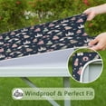 thumbnail image 6 of Princess Castle Rainbow Pattern Square Fitted Tablecloth with Elastic Edge,Square Table Cover,Washable Elastic Table Cover for Home Kitchen Party Decor 36"x36", 6 of 6