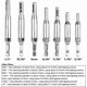 thumbnail image 4 of TIMESETL 8Pcs Self Centering Hinge Drill Bits 7Pcs Center Drill Bits + 1 Hex Wrench, Hinge Centering Hinge Drill Bits Hole Drilling Bits for Woodworki, 4 of 5