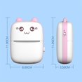 thumbnail image 3 of Portable Mini Thermal Printer Wirelessly Bluetooth/USB 200dpi Photo Label Memo Student Wrong Question Printing with USB Cable ,Multi-Format Printing, 3 of 7