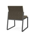 thumbnail image 5 of Gansett Reception Waiting Armless Guest Chair / Charcoal Steel / Brown, 5 of 5
