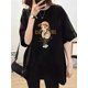 thumbnail image 1 of Vibrant Cartoon Print Relaxed Fit T-Shirt for Women - Soft 100% Cotton, Crew Neck, Half Sleeve, Drop Shoulder, Loose Fit, Pullover Style, Breathable, Comfortable, Perfect Top for Casual Outings, 1 of 7