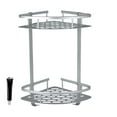 thumbnail image 1 of Canasta de esquina Estante de almacenamiento de aluminio para baño Organizador de cocina de perforación libre montado en la pared, Mate Scienceny HA004468-01B, 1 of 6