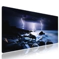 thumbnail image 1 of Alfombrilla de ratón Wknoon XXL, 80 x 30 cm, diseño de tormenta eléctrica, 1 of 6