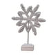 thumbnail image 1 of Mini adornos navideños de mesa con árbol de Navidad luminoso y flocado. copo de nieve, 1 of 9