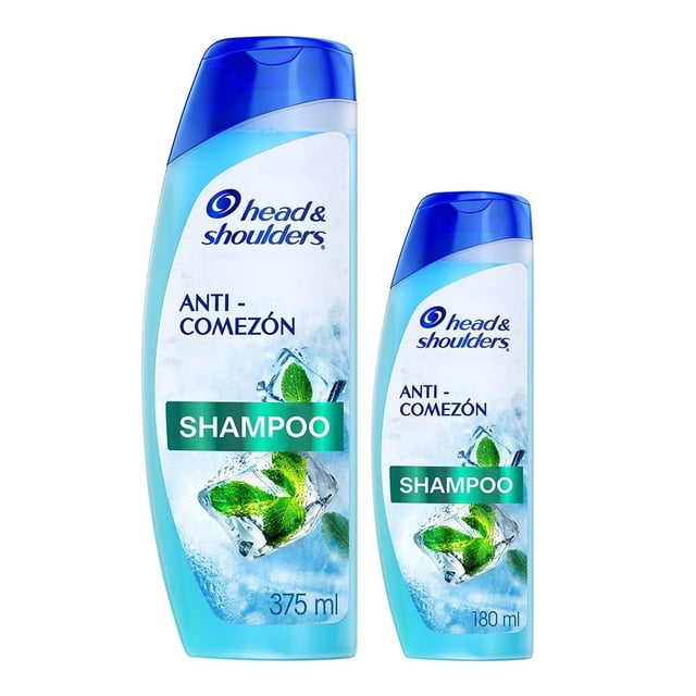 Shampoo para caspa Head & Shoulders Anti-comezón menta extra refrescante 375 + 180 ml