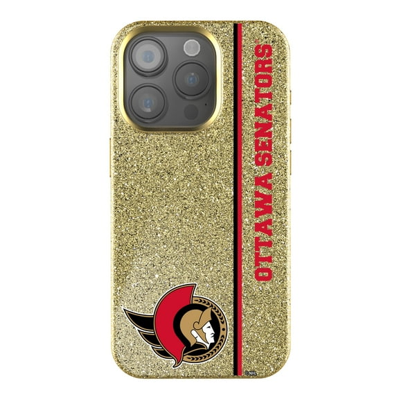 Keyscaper Gold Ottawa Senators Sidebar Bling iPhone Case