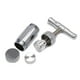 thumbnail image 3 of Prensa de polen de acero inoxidable, herramienta con mango de prensa en T, polen de especias anodizado duradero y resistente (plata) ER, 3 of 5