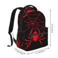 thumbnail image 2 of Easygdp Red Spider Mochila Ergonómica Versátil para Laptop - Múltiples Bolsillos, Correas Ajustables, Unisex para Escuela, Viajes y Actividades al Aire Libre-One Size, 2 of 5