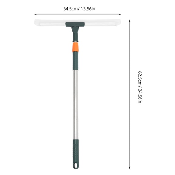ELAYARD Silicone Shower Squeegee with Adjustable Telescopic Handle for Easy Bathroom Window and Glass Cleaning