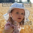 JAN & JUL Baby Girl SunHat with Chinstrap and BreakAway Safety Clip