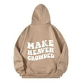 thumbnail image 5 of Make Crowded Women's Hooded Sweatshirt Cozy Pullover with Front Pocket for Casual Streetwear Fashion, 5 of 5