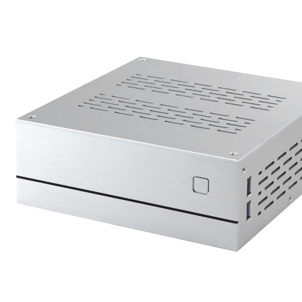 HESITONE B01 Desktop PC Enclosure Mini ITX Chassis for Case Cover Aluminum/Glass Durable