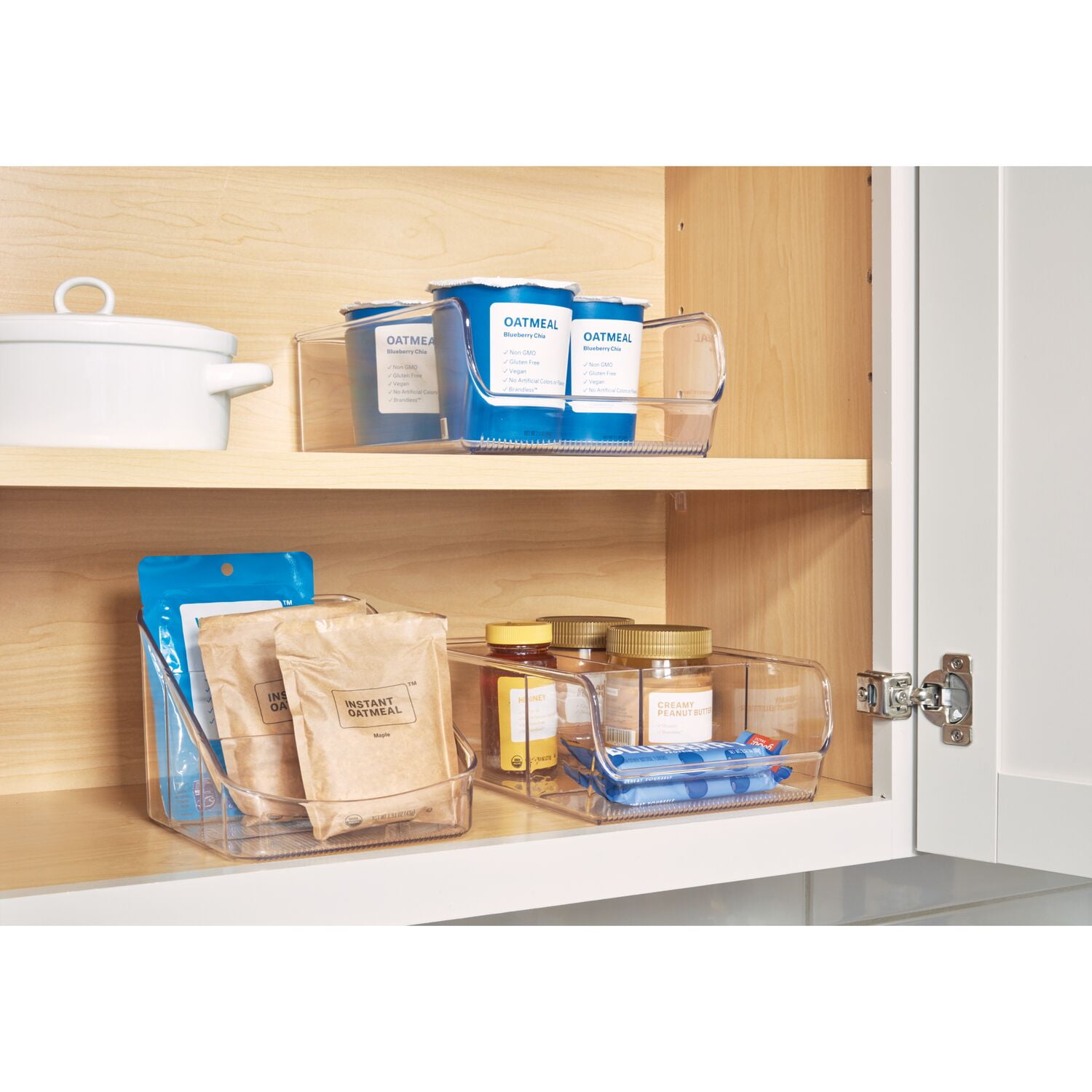 iDesign Kitchen Cabinet Organizer, Clear