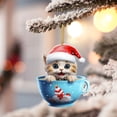 thumbnail image 2 of Adornos navideños con dibujos de gatos bonitos para Año Nuevo 2024, decoración colgante, regalo para Navidad, colgante para árbol, suministros para fiestas, Navidad, 2 of 5