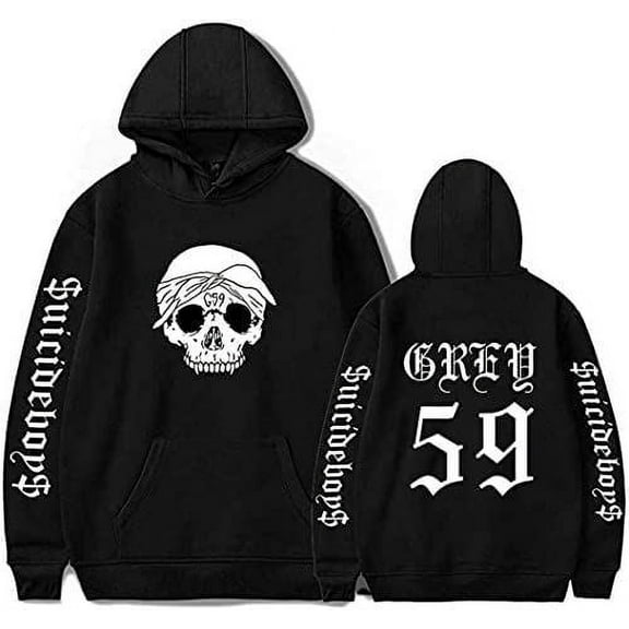Suicide Boys Inspired Graphic Hoodie & Sweatpants - Unisex Soft Fleece Warm Vintage Dark Hip Hop Streetwear Winter