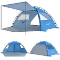 thumbnail image 1 of Carpa de playa Elegear, refugio solar con toldo para 4-5 personas UPF 50+, 1 of 8