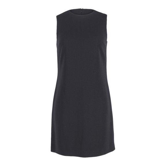 Pre-Owned Theory A-Line Shift Mini Dress in Black Polyester