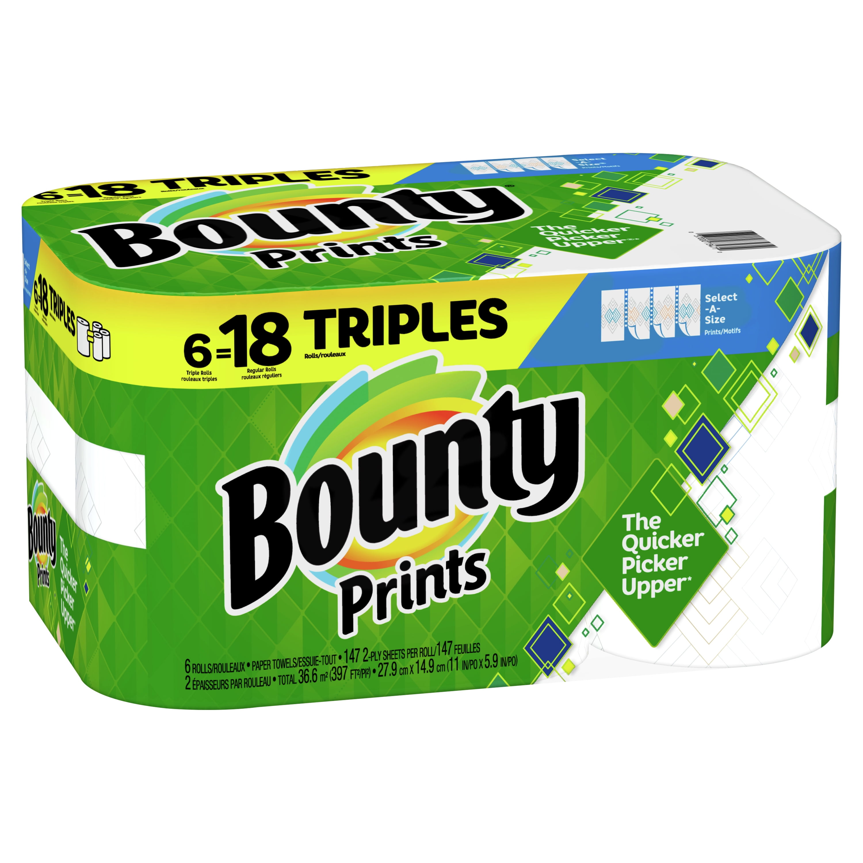 Bounty Select-A-Size Paper Towels, six triple rolls - Ralphs