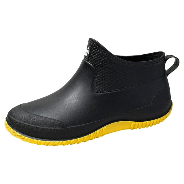 Chaussures de Pluie pour Femmes Mode Tube Court Chaussures Décontractées pour Toutes les Occasions
