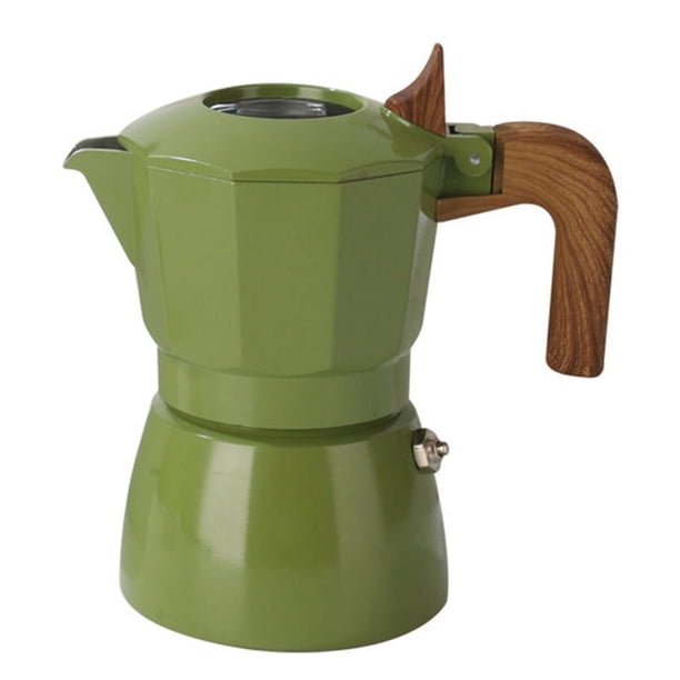 Cafetera y máquina de café espresso de estufa, cafetera italiana clásica, cafetera moka, cafetera de estilo antiguo, cafetera moka