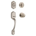 thumbnail image 2 of Open Box KWIKSET BELLEVIEW FRONT DOOR LOCK HANDLE DEADBOLT SET - SATIN NICKEL, 2 of 5