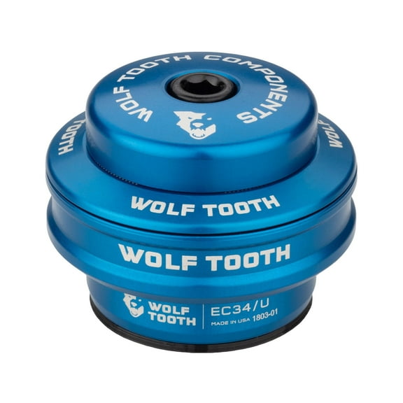 Wolf Tooth Wolf Tooth Performance EC Headsets - External Cup Upper EC34/28.6 16mm Stack Blue