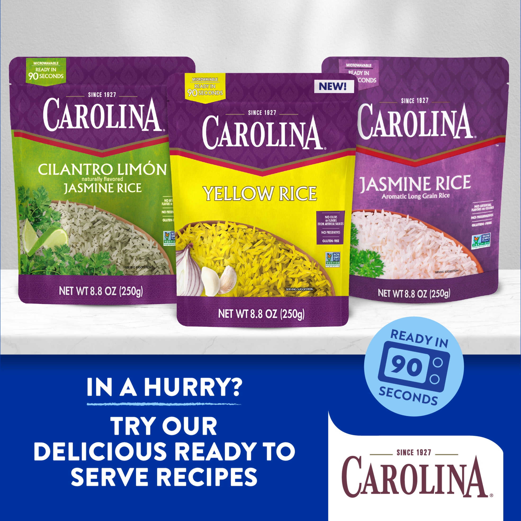 (2 pack) Carolina Enriched White Rice, Extra Long Grain, 20 lb Bag