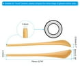 thumbnail image 2 of Uxcell Glasses End Tips 5 Pairs Eyeglass Anti Slip Ear Sock Pieces Tube Sleeve Replacement Temple, Beige Style 4, 2 of 5