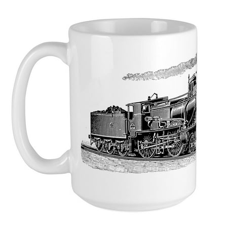 

CafePress - VINTAGE TRAINS Large Mug - 15 oz Ceramic Large Mug