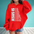 thumbnail image 2 of Teen Girls Hoodies Sweatshirts Winter Warm Pullover With Hood Pockets Clothes Red Size 13-14T, 2 of 4