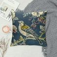 thumbnail image 2 of Qinduosi Pillow Covers Set of ,Flower and Bird Blue Pillow Cover Decor Linen Outdoor Pillows Suitable for Couch Pillows Living Room Bedroom, 2 of 5