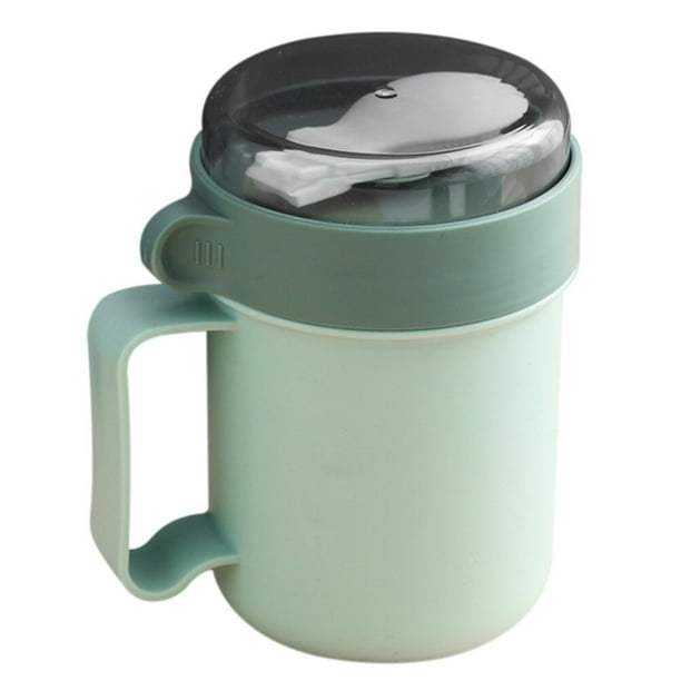 WORGEOUS 1pc Cereal TAeal Desayuno Taza Microondas Horno Milk Cup Taza de leche portátil para el hogar