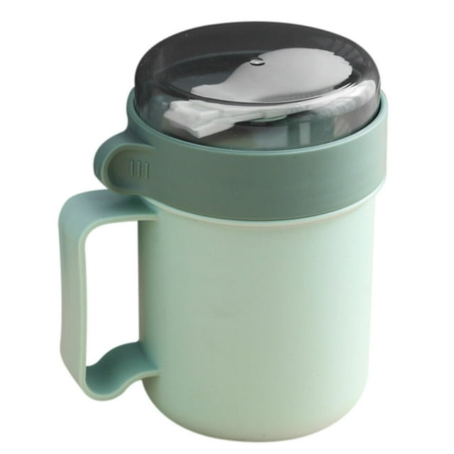 1pc Cereal Cup Breakfast Cup Microwave Oven Milk Cup Portable Milk Cup for Home