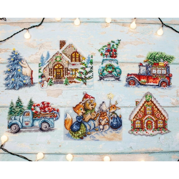Christmas Ornaments Kit L8051 Counted Cross Stitch Kit