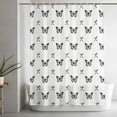 thumbnail image 5 of Black Spring Butterfly Shower Curtain Set, Waterproof Shower Curtains for Bathroom, Bow Knot Washable Fabric Cloth Bath Curtain for Bathtub Decoration with Hooks 66x72 Inches, 5 of 9