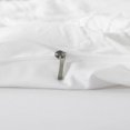thumbnail image 7 of Peace Nest 2 Pieces Clipped Jacquard Geometric Tufted Duvet Covers & Pillow Sham Set ,Microfiber Soft Bedding Set with Zipper Closure 4 Ties, Square Quilted, Twin Size, 7 of 7
