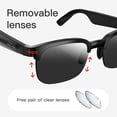 thumbnail image 2 of VOPOCO Smart Glasses for Men Women, Bluetooth Glasses Can Answer/Reject Call Control Music, UV Protection Polarized Sunglasses for Outdoor Sports Activities, 2 of 8