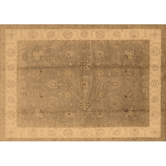 Ahgly Company Indoor Rectangle Oriental Brown Industrial Area Rugs, 2' x 3'