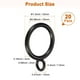 thumbnail image 3 of Uxcell 20-Pack Anillo de Cortina con Ojal 1 Pulgada ID Se Ajusta a Varilla de Cortina de 3/4 Pulgada Anillos de Drapería de Metal Negro, 3 of 7