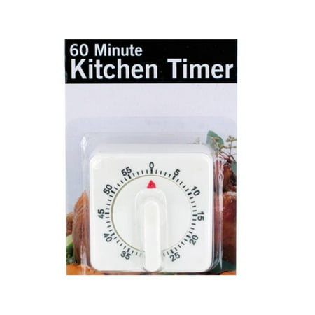 

Bulk Buys OL468-6 60 Minute Manual Dial Kitchen Timer - 6 Piece -Pack of 6